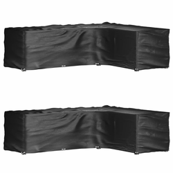 Navlake za kutnu vrtnu garnituru 2 kom s 16 ušica 260x210x80 cm