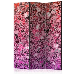 artgeist Paravan Pink Butterflies, 3-Delni, Dvostranski