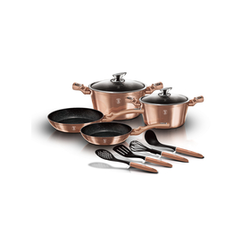 Berlinger Haus BH/6142 Metallic Line Rose Gold Editionset posuđa, 10 komada