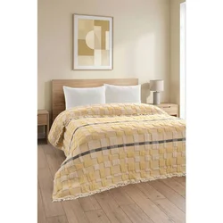 Ekose - Mustard Mustard Muslin King Quilt