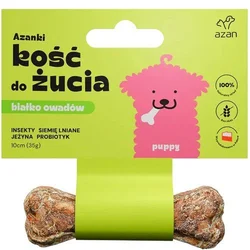 AZANKI Pasja kost s probiotiki za mladiče, 10 cm