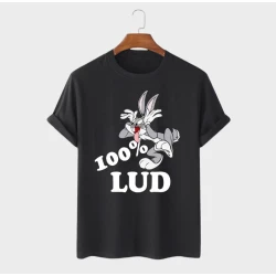 MAFIMI Muška majica 100% Lud, Crna