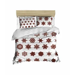 Hanah home Komplet posteljine 429, 160x220cm, Bela