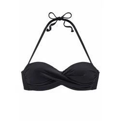 LASCANA Bikini zgornji del Sofia, črna