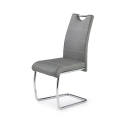Halmar Jedilni stol K211 - siv/krom