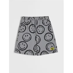 Sinsay - Šorc širokog kroja Smiley - svetlo siva