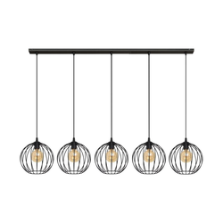 Luster na sajli MERCURE 5xE27/15W/230V crn