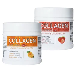 Olympic Kolagen + Vitamin C&Gingko Biloba Pomorandža i jagoda 450g, 2 komada