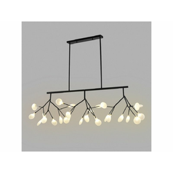 LUNA 121 Luster 27*G4(220V) Crna transparentno staklo