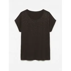 VERO MODA Majica VMAVA temno rjava