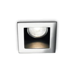 Ideal Lux - Ugradna svetiljka FUNKY 1xGU10/50W/230V 9x9 cm sjajni hrom