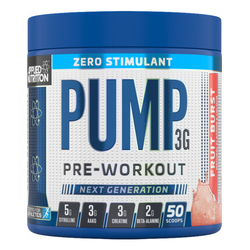 Applied Nutrition Pre-workout PUMP 3G, Bez šećera, Plava malina