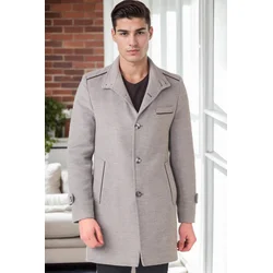 PLT8391 DEWBERRY MENS COAT-GREY-2