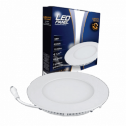 LUMAX Ugradni panel okrugli LUMUPO-18W 6500K LED panel, Hladno bela, 18 W