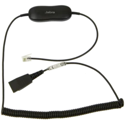 JABRA Smart Cord, QD to RJ9, coiled, with 8-position switch configurator, for Avaya one-X Telephone system ( for 96XX Series)