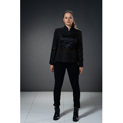 BOUCLÉ MODA Ženski mantil Julija, Crni