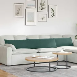 Jastučići za sofu 2 pcs Tamnozelena 200 x 40 cm Kordura tekstil