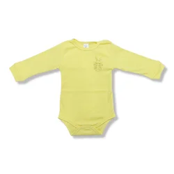 Izvor Bodi za bebe sa dugim rukavima, Žuti