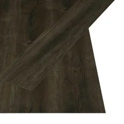 Samoljepljiva podna daska 32 pcs Tamno smeđa 4,46 m2 PVC