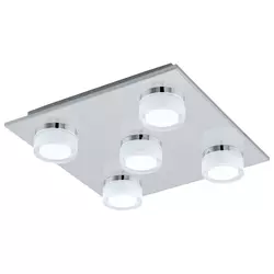 Eglo Romendo 1 zidna/plafonjera/5, led, 5x7,2w, 5x570lm,  hrom/bela