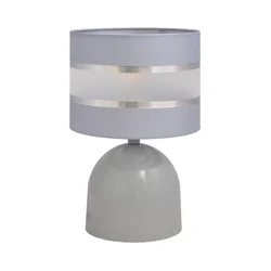Stona lampa HELEN 1xE27/15W/230V siva/srebrna