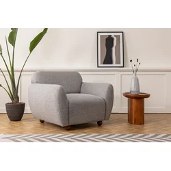 Atelier del Sofa Fotelja Eddy 86x86x90cm Svetlosiva