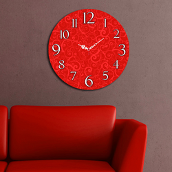 Opviq MDF Zidni sat 40cm Šareni