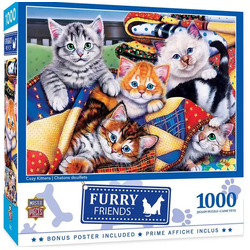 Masterpieces - Puzzle Cozy Cats 1000 - 1 000 kosov