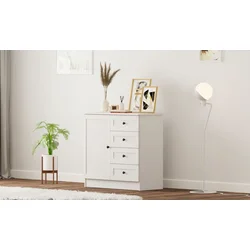 Hanah Home Komoda Rb-168-04-002, 87x85x43 cm, Bela