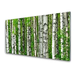 tulup.si Slika na steklu Narava rastlin forest trees 140x70 cm 2 obešalnika