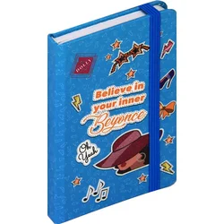 nb grafo Notes A6 črte trde platnice, 96 listov, z elastiko, 0667.07 Dolly moder