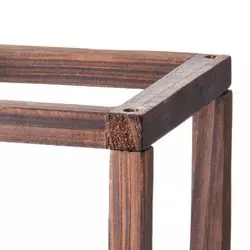 VEVOR Svećnjak za fenjer 140x140x2548 mm rjava