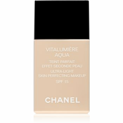 Chanel Vitalumiére Aqua make-up ultra light za sjajni izgled lica nijansa 40 Beige (Ultra-Light Skin Perfecting Makeup) SPF 15 30 ml