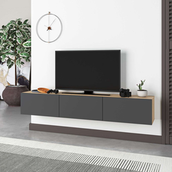 Hanah Home TV Komoda Francy 180, 180x30x30 cm, Antracit