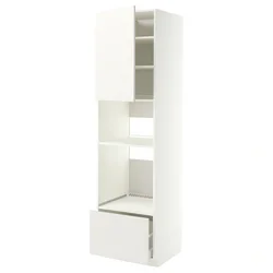 METOD / MAXIMERA Visoki element za ugradne uređaje, bela/Veddinge bela, 60x60x220 cm