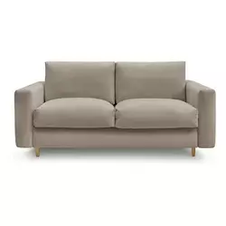 Sivorjava sedežna garnitura za spanje/raztegljiva 220 cm Cocoone – Bobochic Paris