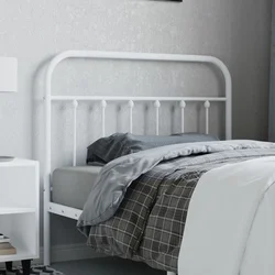 Vidaxl vidaXL Kovinsko vzglavje postelje belo 107 cm