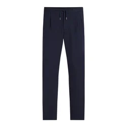 TOMMY HILFIGER Hlače z naborki modra