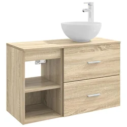 Set namještaja za kupaonicu 2 pcs Hrast sonoma