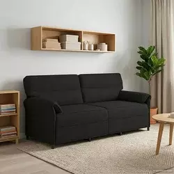 Sofa za 3 osobe Crna 198 x 83 x 95 cm Tkanina