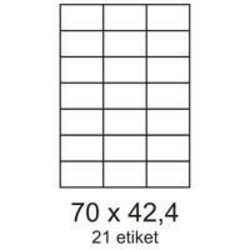 Etikete 70x42,3 mm 21 etiket na list 100 listov Etiketa
