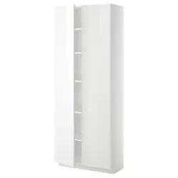 METOD Visoki element s policama, bela/Ringhult bela, 80x37x200 cm