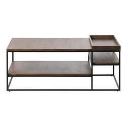 Rjava mizica 70x120 cm Rivoli – Unique Furniture