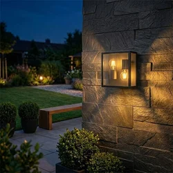 M946 C Max.60W crna IP54 2xE27 baštenska lampa zidna Mitea Lighting