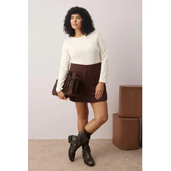 Trendyol Curve Ženska bluza Tbbaw26Af00027, Bež