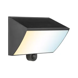 Brilliant - LED solarno zidno svetlo SIERRA LED/6W/3,7V 2000 mAh IP54 crna