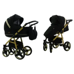 Karex Kolica za bebe Quero 2u1 Gold, Crna