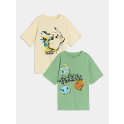 Sinsay - Predimenzionirana majica Pokémon 2 pack - šareno