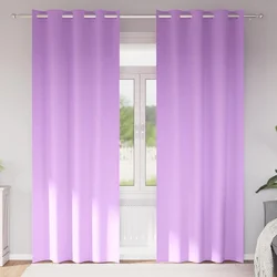 Zavjese za blackout s prstenovima 2 pcs Ljubičasta 245 x 140 cm