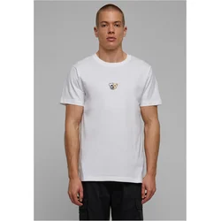 Mens T-shirt Herren Skull Bear - white